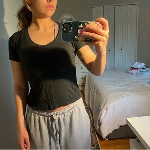 Brandy Melville black soft tee